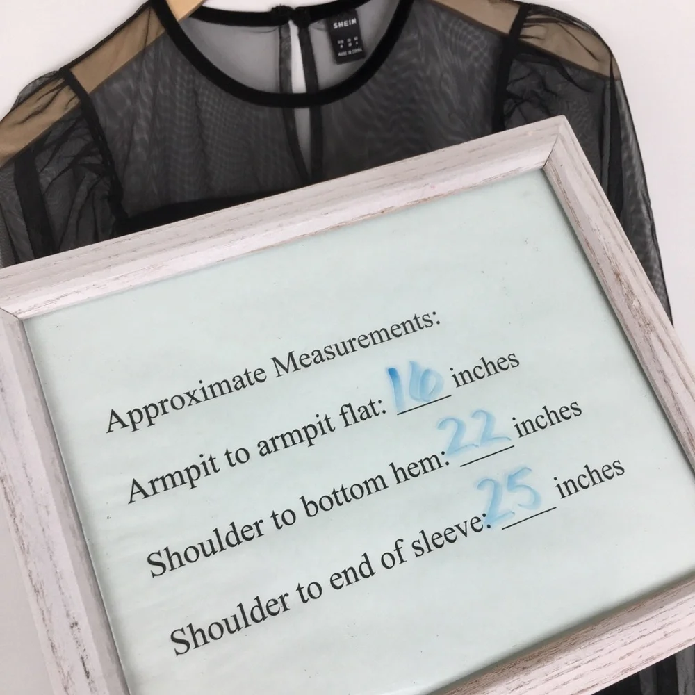 Sexy Y2K Gothic Velour Mesh Top Black Women’s Size M Whimsigoth Long Sleeve - Picture 10 of 10